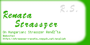 renata strasszer business card